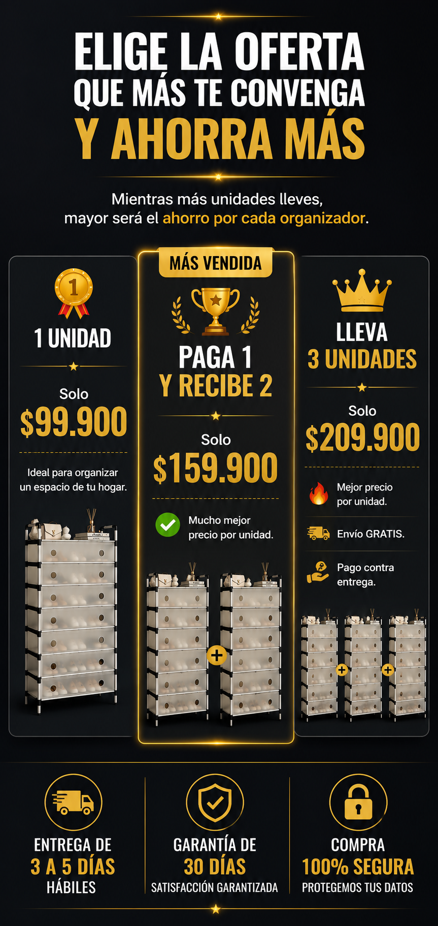 KickNova 6™ | Zapatero Organizador de 6 Niveles